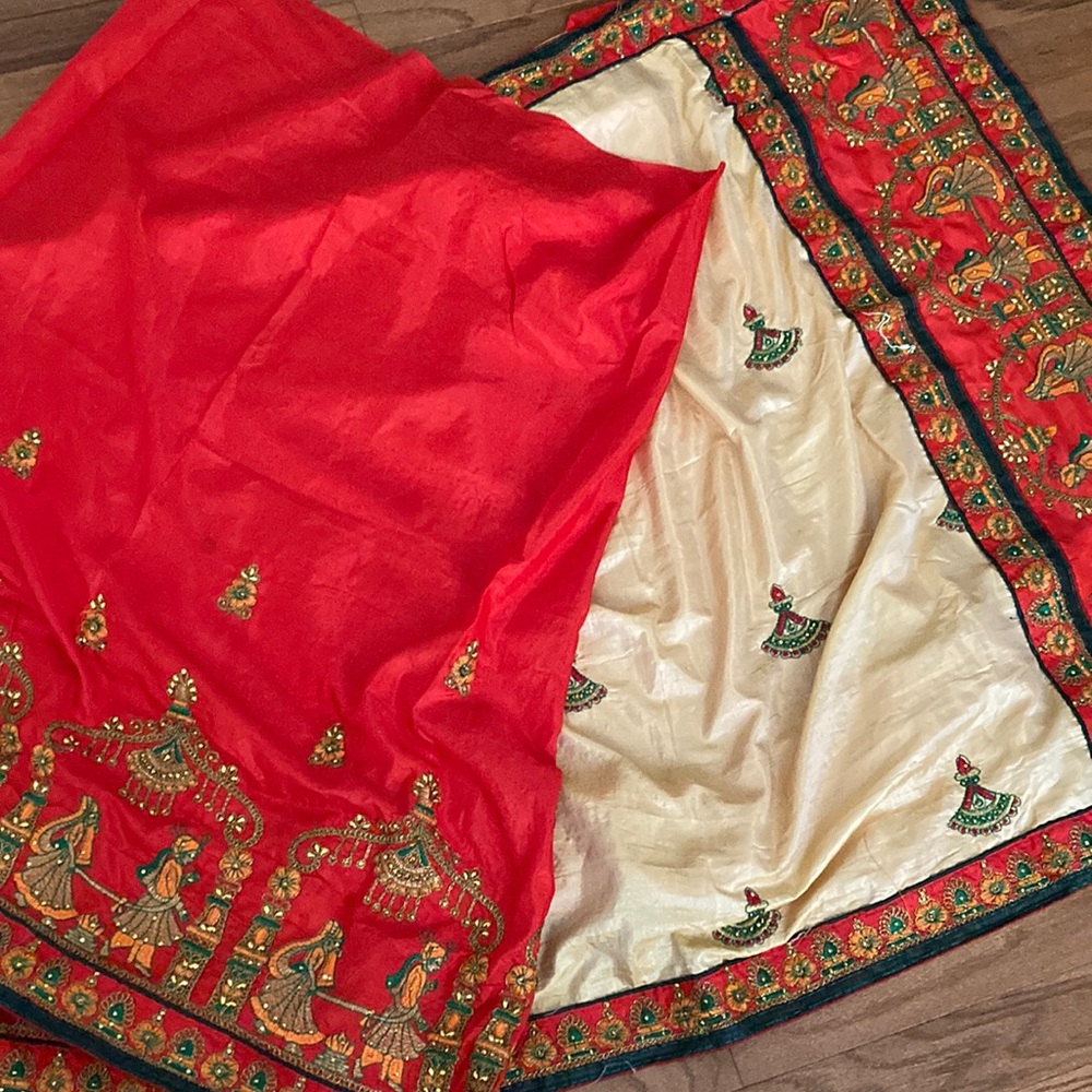 Beautiful saree with work. (Please like only if interested to buy)
